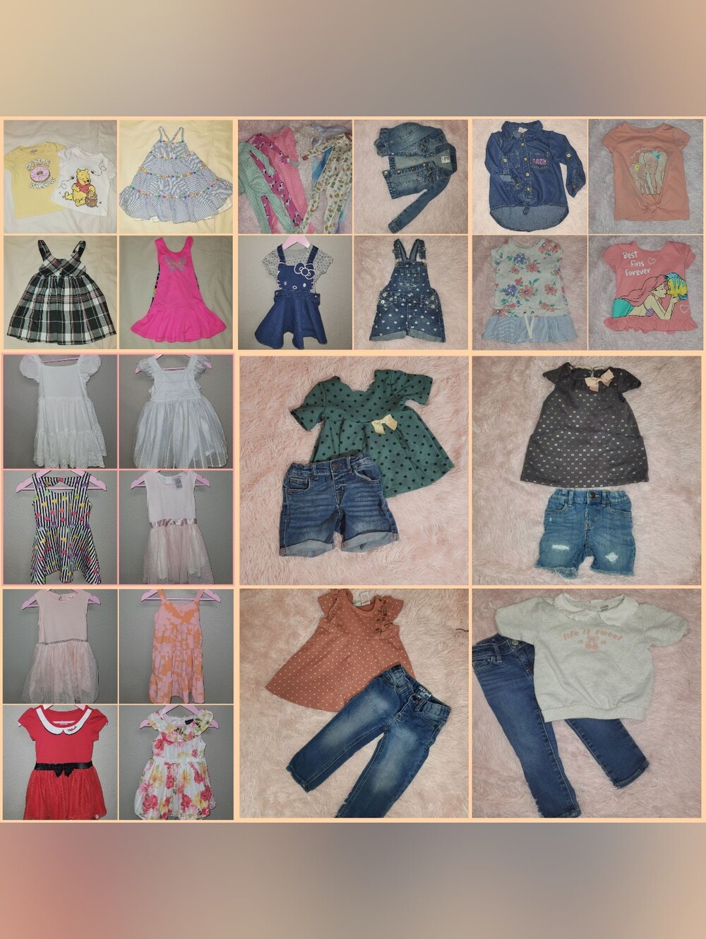 Baby Toddler Girl Summer Bundle Lot 2T